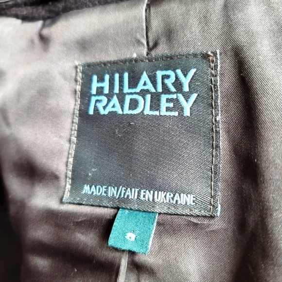 Hilary Radley Women's Wool Angora Blend Pea Coat Size 8 - Picture 14 of 16